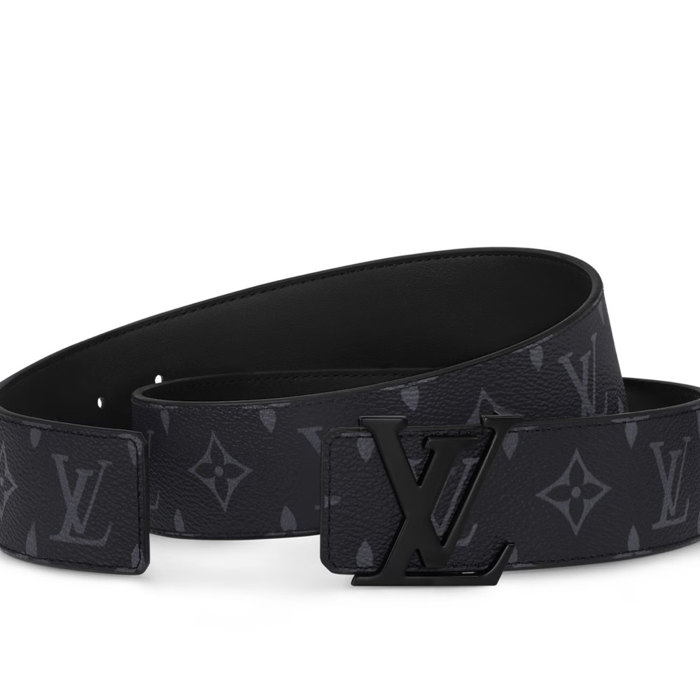 Louis Vuitton LV Initials Matte Black Belt